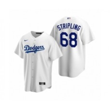 Men's Los Angeles Dodgers #68 Ross Stripling Nike White Replica Home Stitched Jersey