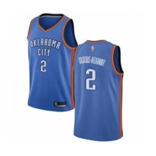 Men's Oklahoma City Thunder #2 Shai Gilgeous-Alexander Swingman Royal Blue Basketball Jersey - Icon Edition