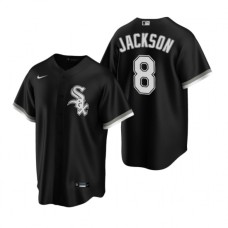 Men's Nike Chicago White Sox #8 Bo Jackson Black Alternate Stitched Baseball Jersey