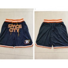 Men's Houston Astros Navy Blue Just Don Shorts Swingman Shorts