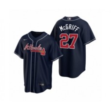 Men's Atlanta Braves #27 Fred McGriff Nike Navy 2020 Replica Alternate Stitched Jersey