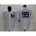 Men's New York Yankees #99 Aaron Judge White Cool Base Stitched Rose Baseball Jersey