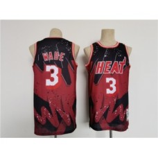 Men's Miami Heat #3 Dwyane Wade Throwback basketball Stitched Jersey