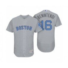 Men's Boston Red Sox #16 Andrew Benintendi Gray 2017 Fathers Day Flex Base Stitched Jersey