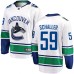 Men Vancouver Canucks #59 Tim Schaller Fanatics Branded White Away Breakaway NHL Jersey