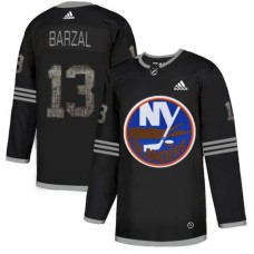 Men Adidas New York Islanders #13 Mathew Barzal Black Authentic Classic Stitched NHL Jersey