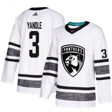 Men Adidas Florida Panthers #3 Keith Yandle White 2019 All-Star Game Parley Authentic Stitched NHL Jersey