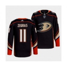 Adidas Men Anaheim Ducks #11 Trevor Zegras Black Home Authentic Stitched NHL Jersey