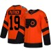 Men Adidas Philadelphia Flyers #19 Nolan Patrick Orange Authentic 2019 Stadium Series Stitched NHL Jersey