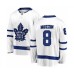 Men Toronto Maple Leafs #8 Jake Muzzin Authentic White Away Fanatics Branded Breakaway Hockey Stitched Jersey