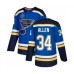 Men St. Louis Blues #34 Jake Allen Authentic Royal Blue Home 2019 Stanley Cup Final Bound Hockey Jersey