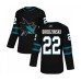 Men San Jose Sharks #22 Jonny Brodzinski Authentic Black Alternate Hockey Stitched Jersey