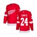 Men Detroit Red Wings #24 Antti Tuomisto Authentic Red Home Hockey Stitched Jersey