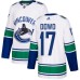 Men Adidas Vancouver Canucks #17 Nic Dowd Authentic White Away NHL Jersey