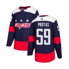 Men Washington Capitals #59 Aliaksei Protas Authentic Navy Blue 2018 Stadium Series Hockey Stitched Jersey