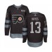 Men Philadelphia Flyers #13 Kevin Hayes Authentic Black 1917-2017 100th Anniversary Hockey Stitched Jersey