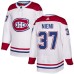 Men Adidas Montreal Canadiens #37 Antti Niemi Authentic White Away NHL Jersey