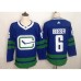 Men Vancouver Canucks #6 Brock Boeser Blue adidas 2019/20 Alternate Authentic Jersey