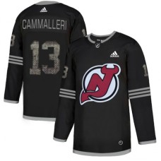 Men Adidas New Jersey Devils #13 Michael Cammalleri Black Authentic Classic Stitched NHL Jersey