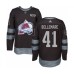 Men Colorado Avalanche #41 Pierre-Edouard Bellemare Authentic Black 1917-2017 100th Anniversary Hockey Stitched Jersey