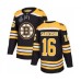 Men Boston Bruins #16 Derek Sanderson Authentic Black Home 2019 Stanley Cup Final Bound Hockey Jersey