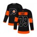 Men Philadelphia Flyers #79 Carter Hart Authentic Black Alternate Hockey Stitched Jersey