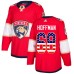 Men Adidas Florida Panthers #68 Mike Hoffman Authentic Red USA Flag Fashion NHL Jersey