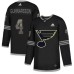 Men Adidas St. Louis Blues #4 Carl Gunnarsson Black Authentic Classic Stitched NHL Jersey