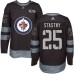 Men Adidas Winnipeg Jets #25 Paul Stastny Authentic Black 1917-2017 100th Anniversary NHL Jersey