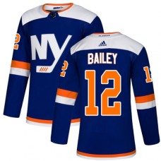 Men Adidas New York Islanders #12 Josh Bailey Premier Blue Alternate NHL Jersey