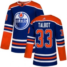 Men Adidas Edmonton Oilers #33 Cam Talbot Premier Royal Blue Alternate NHL Jersey