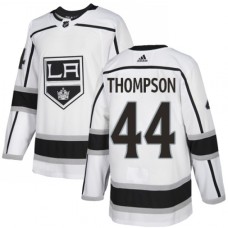 Men Adidas Los Angeles Kings #44 Nate Thompson Authentic White Away NHL Jersey