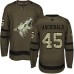 Men Adidas Arizona Coyotes #45 Josh Archibald Authentic Green Salute to Service NHL Jersey