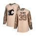 Men Calgary Flames #39 Cam Talbot Authentic Camo Veterans Day Practice Hockey Stitched Jersey