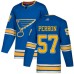 Men Adidas St. Louis Blues #57 David Perron Authentic Navy Blue Alternate NHL Jersey