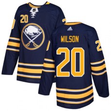 Men Adidas Buffalo Sabres #20 Scott Wilson Authentic Navy Blue Home NHL Jersey