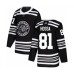 Men Chicago Blackhawks #81 Marian Hossa Authentic Black Alternate Hockey Stitched Jersey