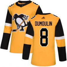 Men Adidas Pittsburgh Penguins #8 Brian Dumoulin Premier Gold Alternate NHL Jersey