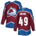 Men Adidas Colorado Avalanche #49 Samuel Girard Authentic Burgundy Red Home NHL Jersey