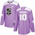 Men Adidas Los Angeles Kings #10 Tobias Rieder Authentic Purple Fights Cancer Practice NHL Jersey