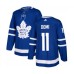 Men Toronto Maple Leafs #11 Max Domi Blue Stitched Jersey