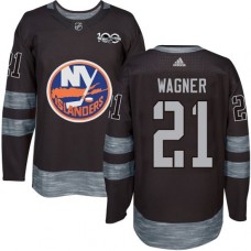 Men Adidas New York Islanders #21 Chris Wagner Premier Black 1917-2017 100th Anniversary NHL Jersey