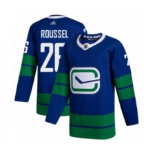 Men Vancouver Canucks #26 Antoine Roussel Authentic Royal Blue Alternate Hockey Stitched Jersey