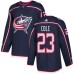 Men Adidas Columbus Blue Jackets #23 Ian Cole Authentic Navy Blue Home NHL Jersey