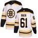 Men Adidas Boston Bruins #61 Rick Nash Authentic White Away NHL Jersey