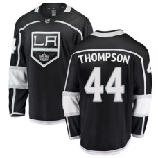 Men Los Angeles Kings #44 Nate Thompson Authentic Black Home Fanatics Branded Breakaway NHL Jersey