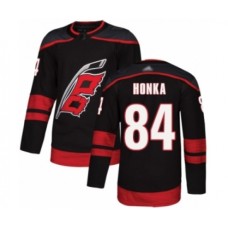 Men Carolina Hurricanes #84 Anttoni Honka Authentic Black Alternate Hockey Stitched Jersey