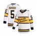 Men Nashville Predators #5 Dan Hamhuis Authentic White 2020 Winter Classic Hockey Stitched Jersey