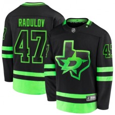 Men Dallas Stars #47 Alexander Radulov Fanatics Branded Black 2020-21 Alternate Premier Breakaway Player Stitched Jersey