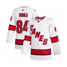 Men Carolina Hurricanes #84 Anttoni Honka Authentic White Away Hockey Stitched Jersey